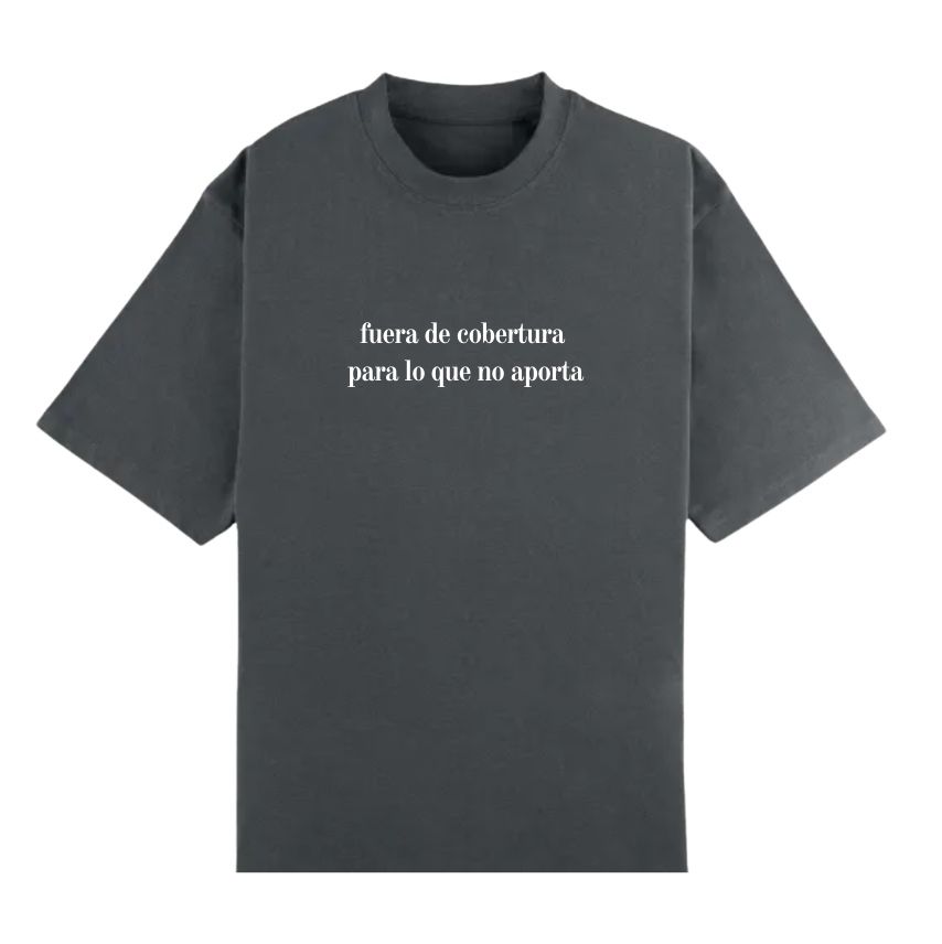 Camiseta Algodón Oversize Negra - Imagen 2